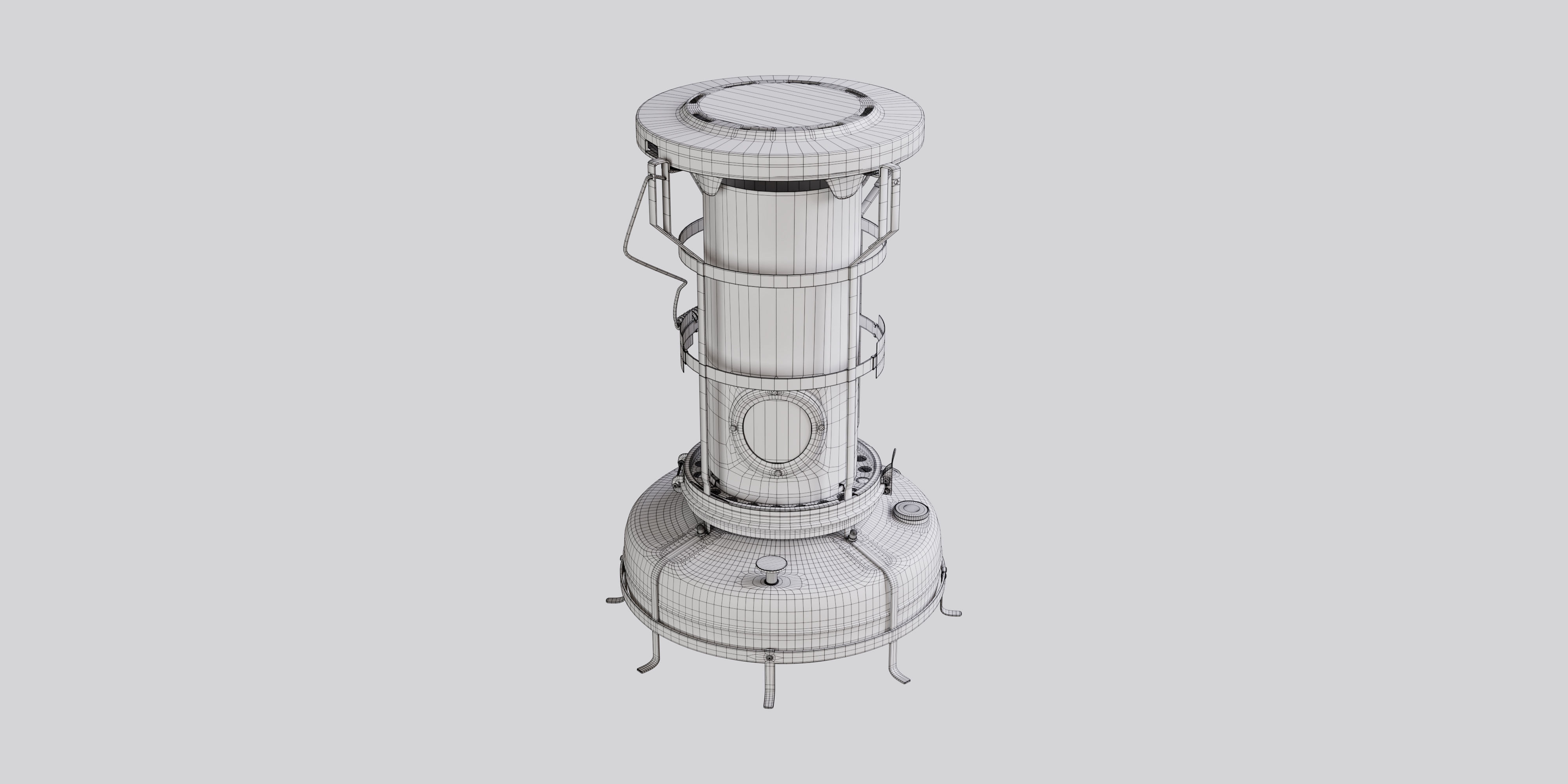 3D model Aladdin Blue Flame Heater VR / AR / low-poly | CGTrader