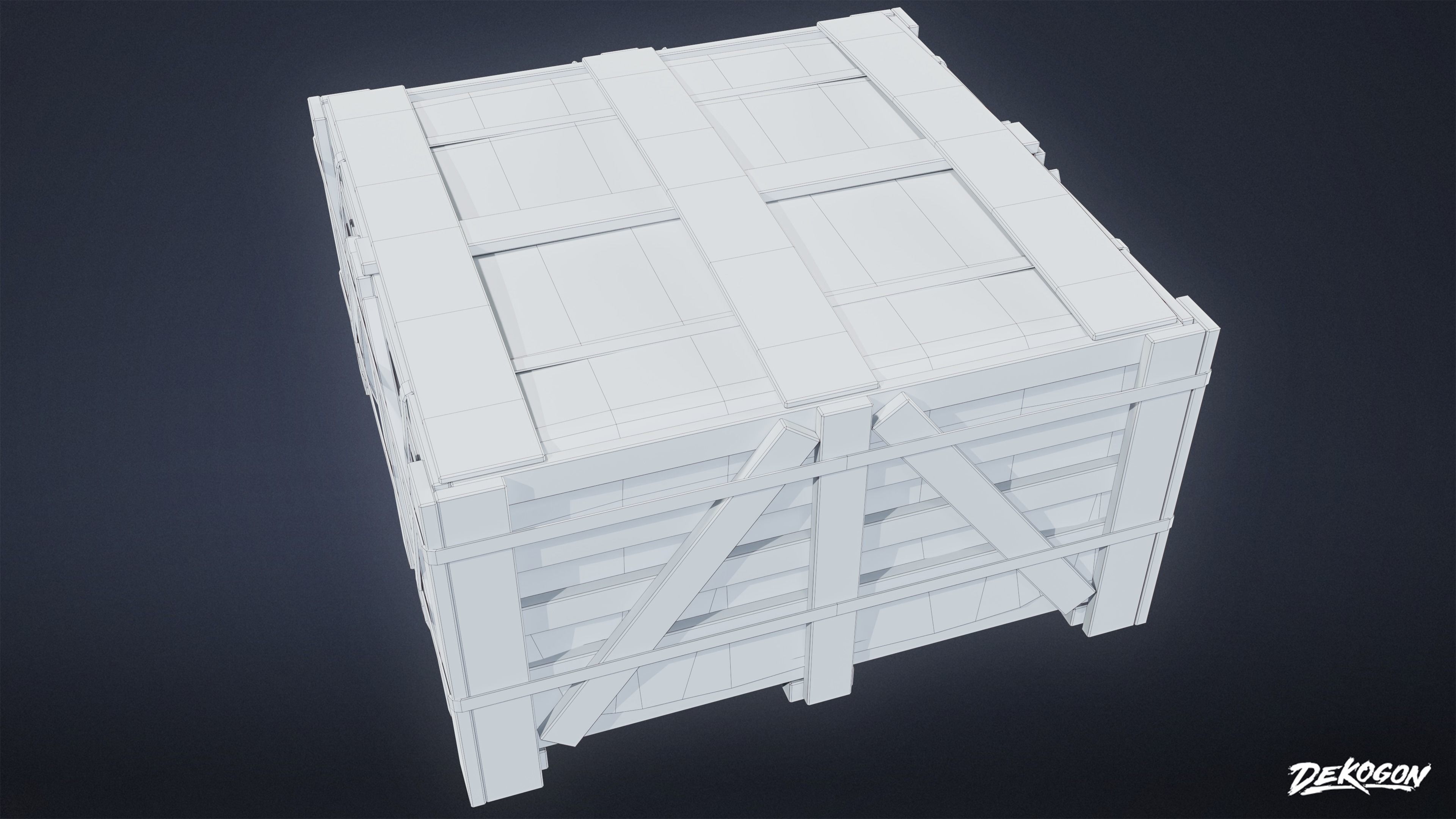 SUBURBS - Construction Containers 01 - LOW POLY AND NANITE Low-poly 3D model_8