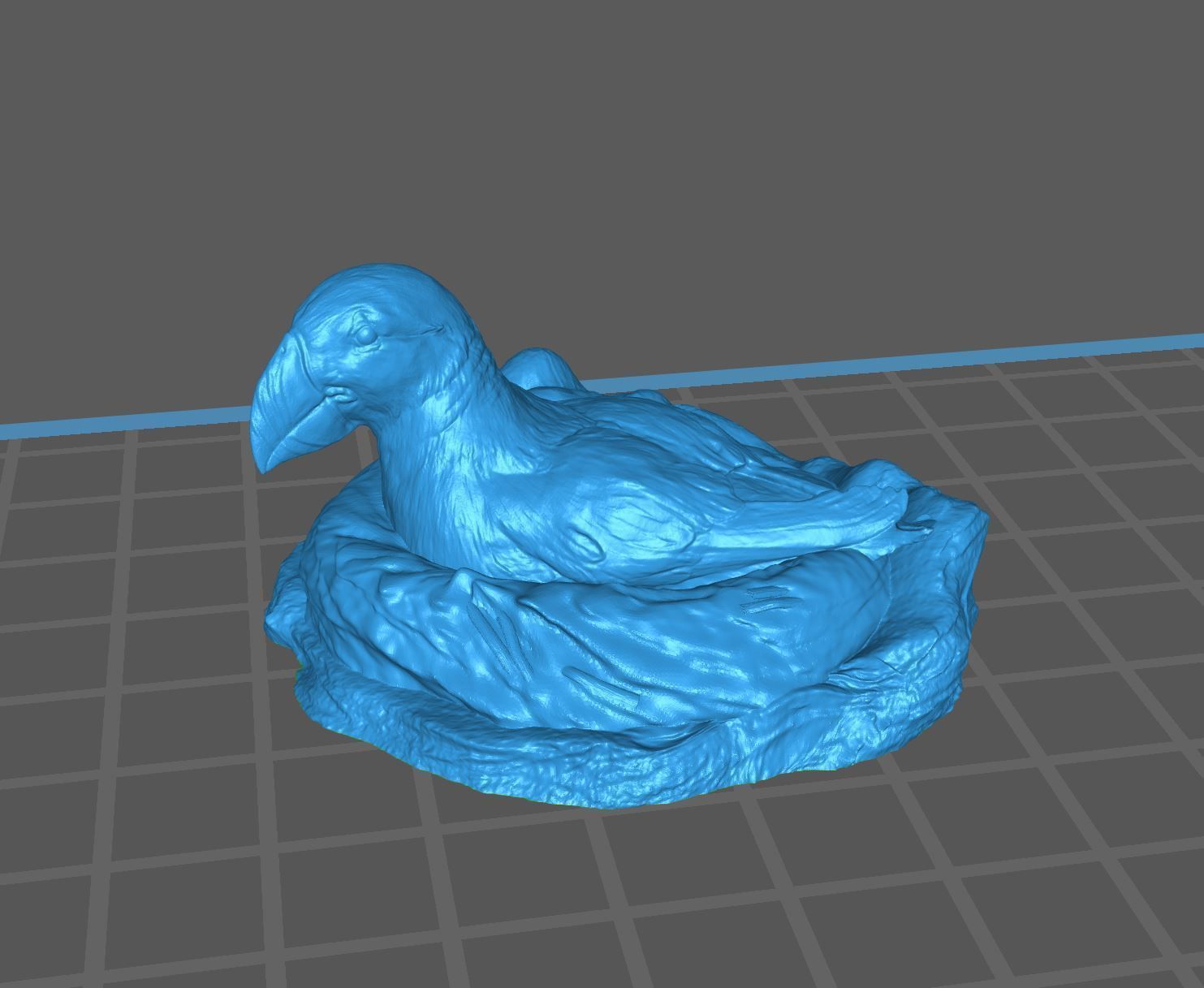 Highpoly Nesting Puffin Fratercula arctica Atlantic Bird model 3D print model_5