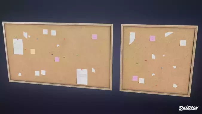 SUBURBS - Cork Board 03 - LOW POLY AND NANITE
