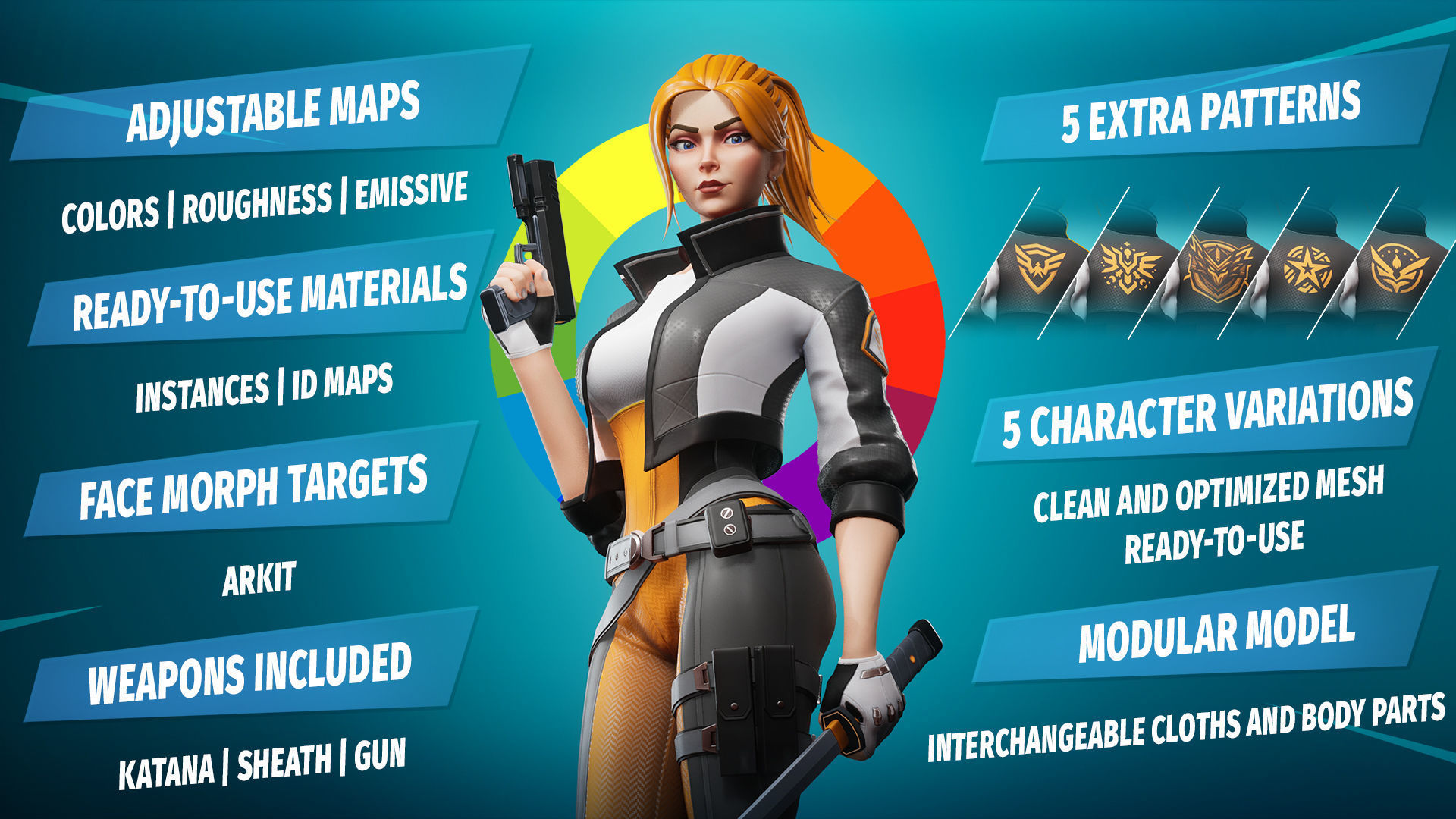 Mira Nightly - Game ready stylized Low-poly 3D model Low-poly 3D model_6