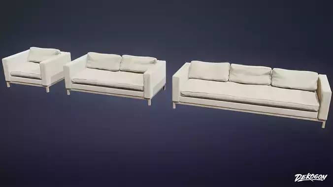 SUBURBS - Couch 16 - LOW POLY AND NANITE