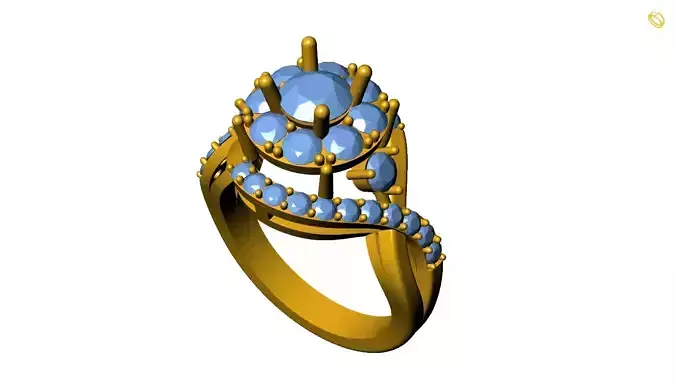 Girl Ring 3D print model
