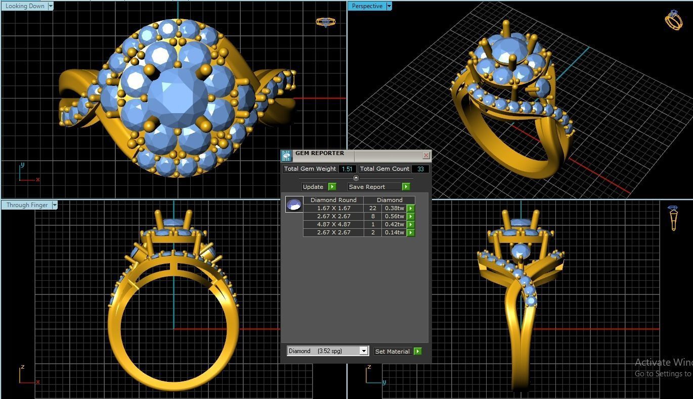 Girl Ring 3D print model_1