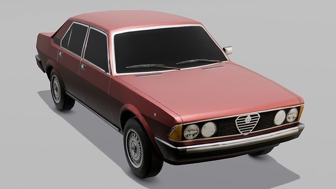 Old Car 3D Model Low-poly 3D model