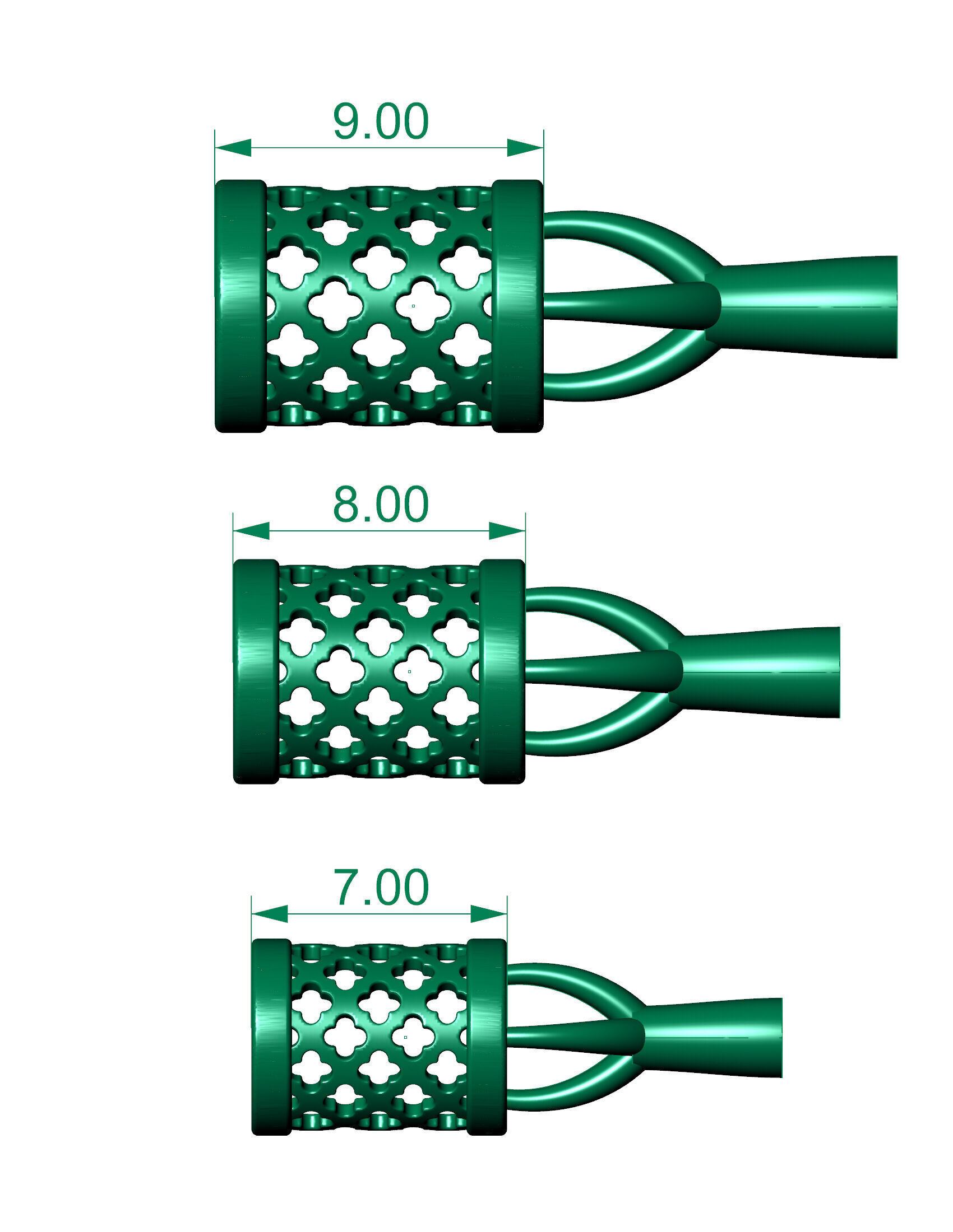 3 size beads or balls or jewellery accessories 3D print model_2