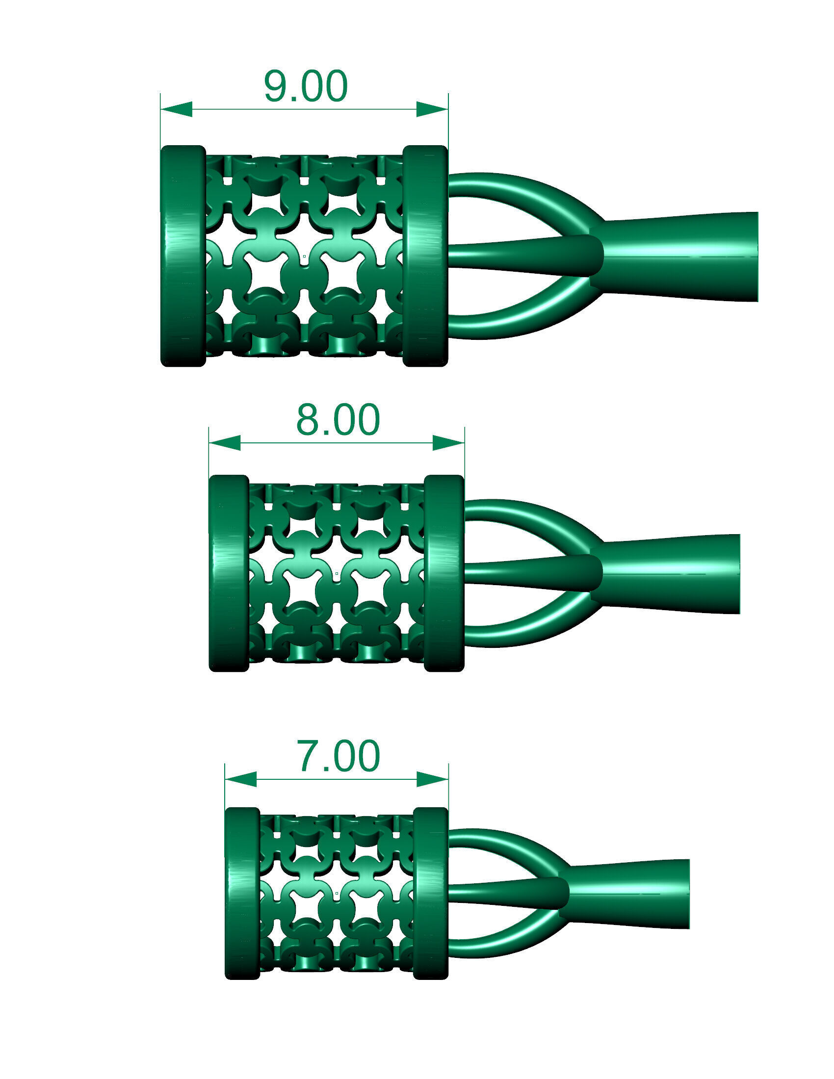 3 size beads or balls or jewellery accessories 3D print model_1