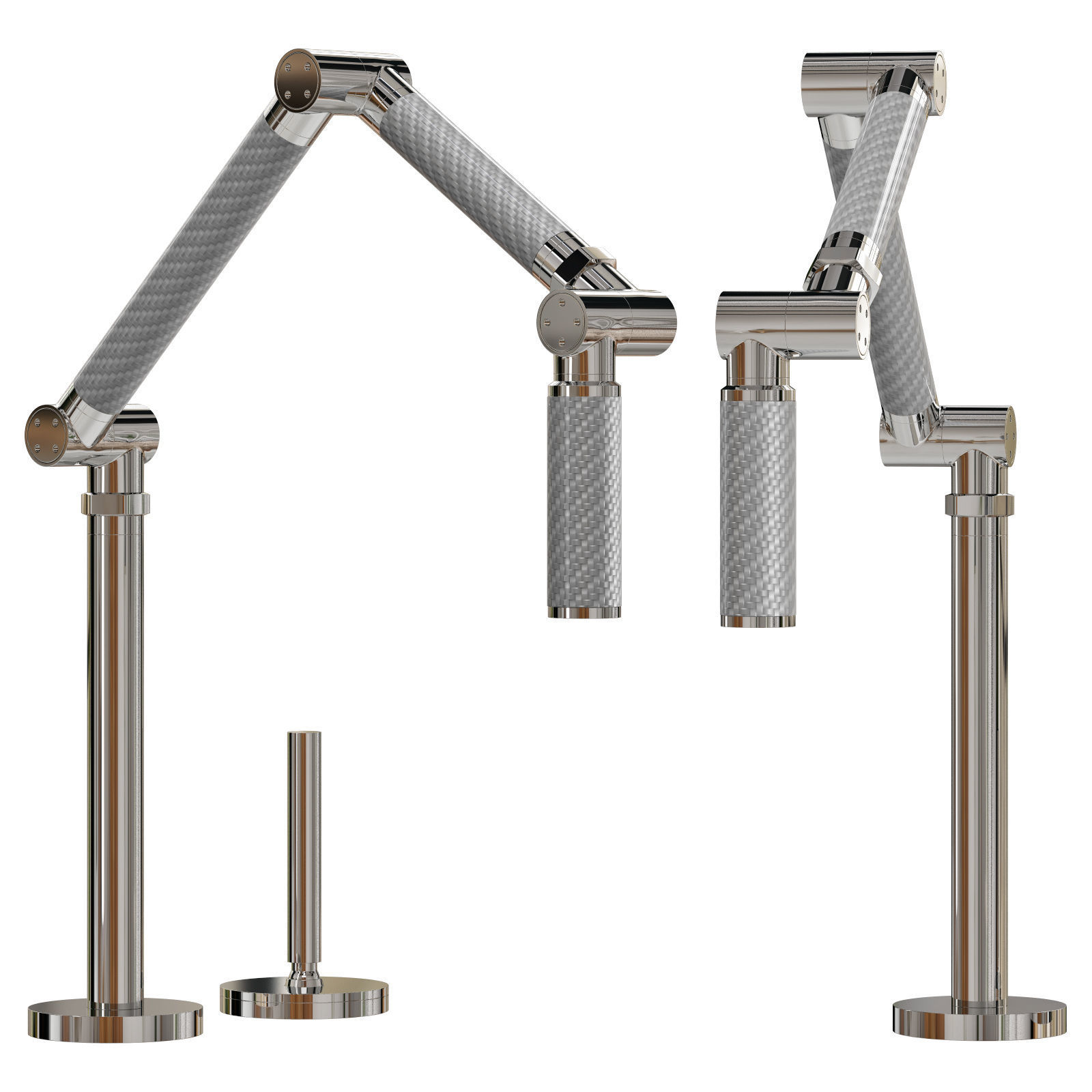 kohler karbon K-6227-CP tap 3D model_1