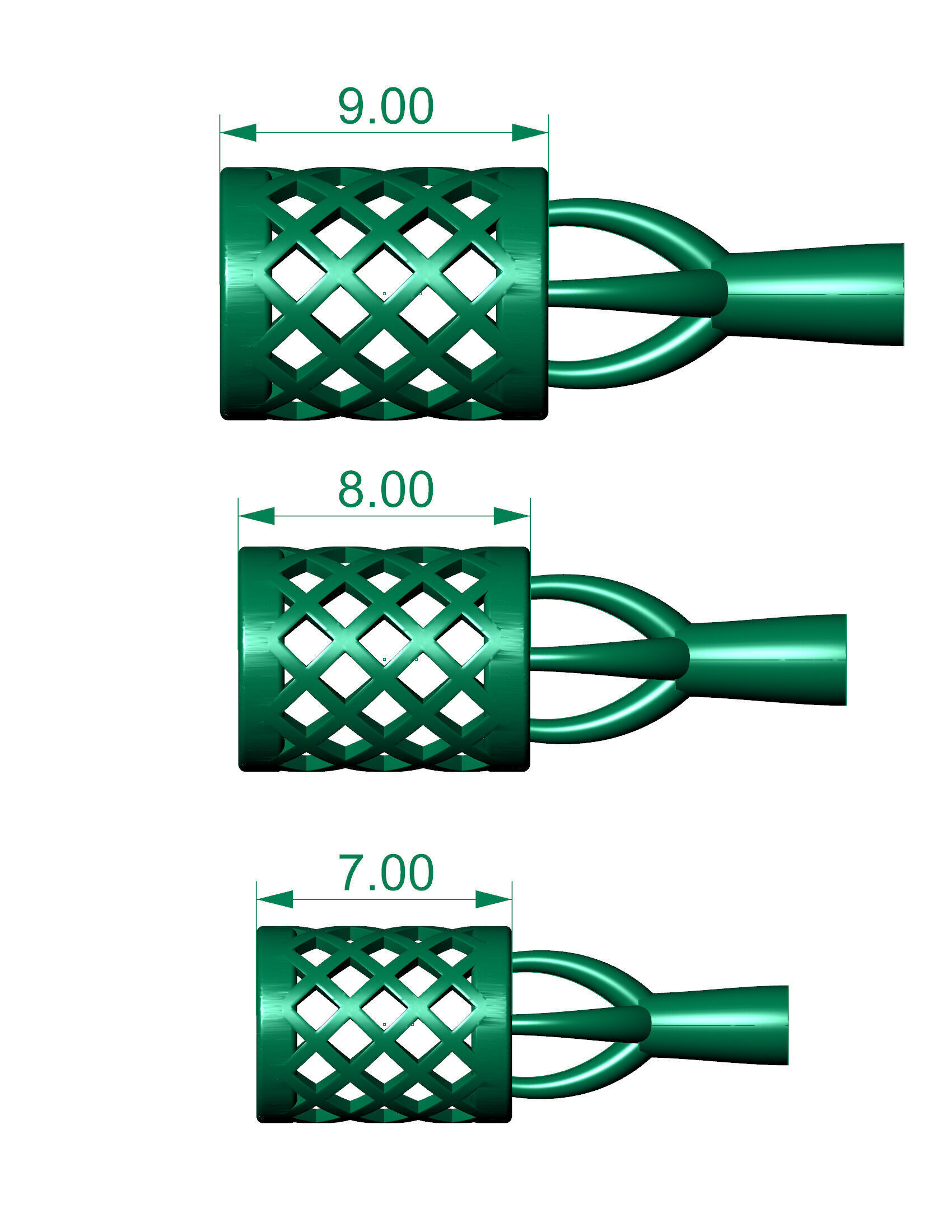 3 size beads or balls or jewellery accessories 3D print model_1