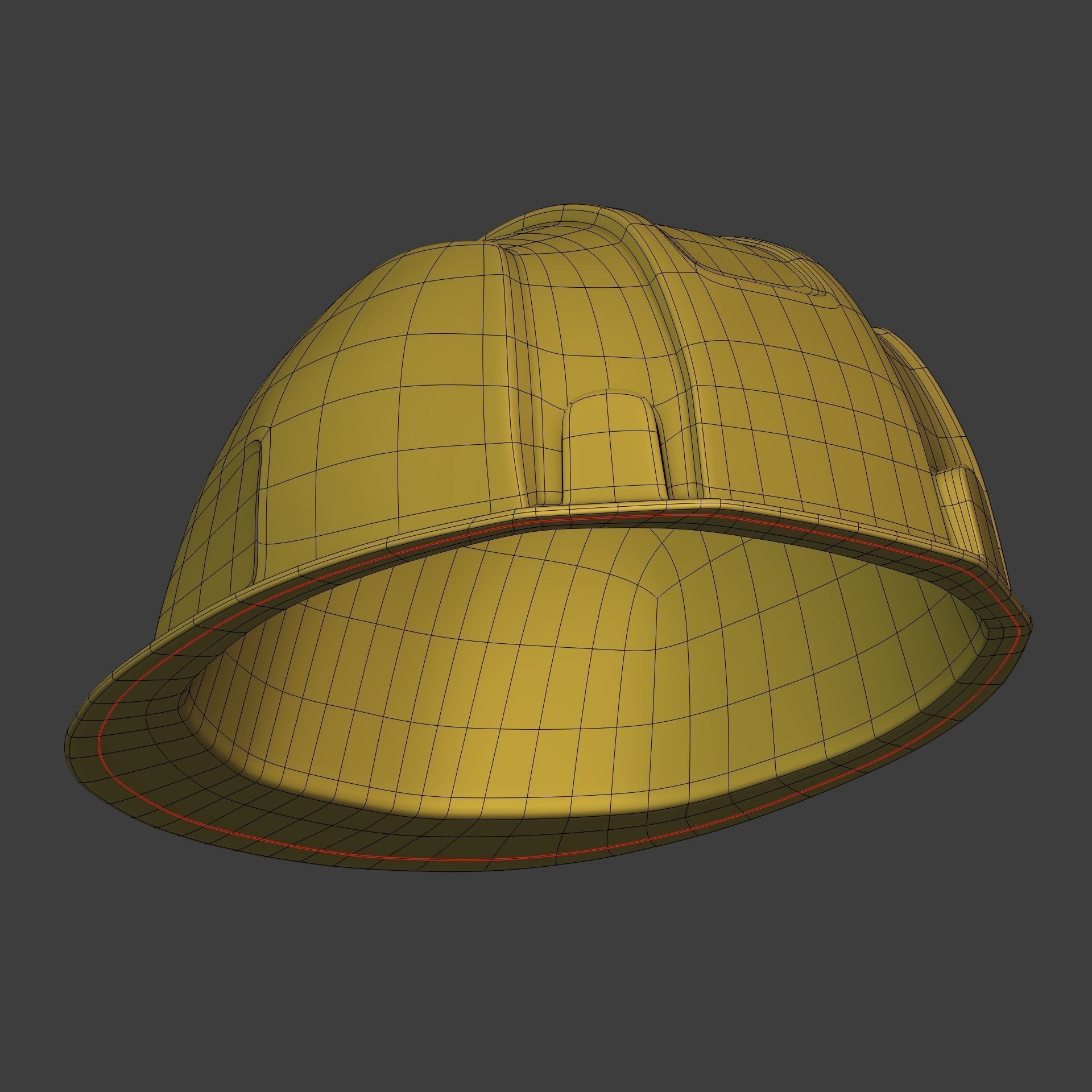 Construction Working - Mining Hat - Helmet Low-poly 3D model_15