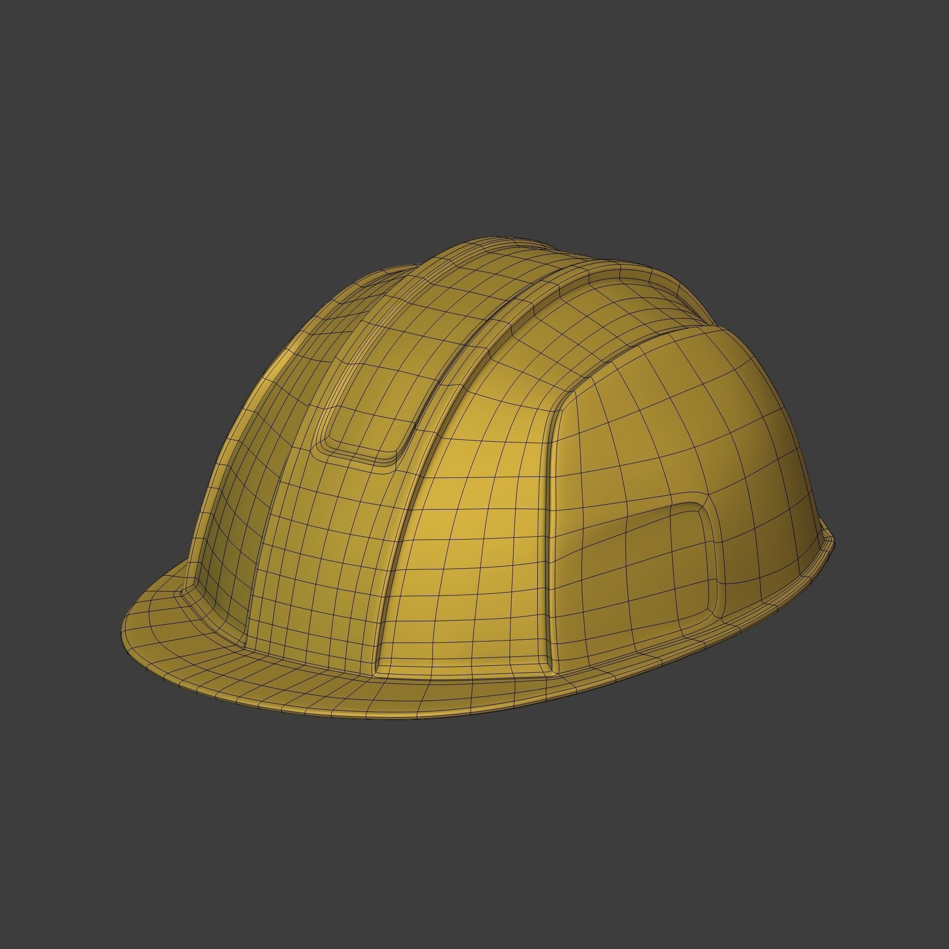 Construction Working - Mining Hat - Helmet Low-poly 3D model_5