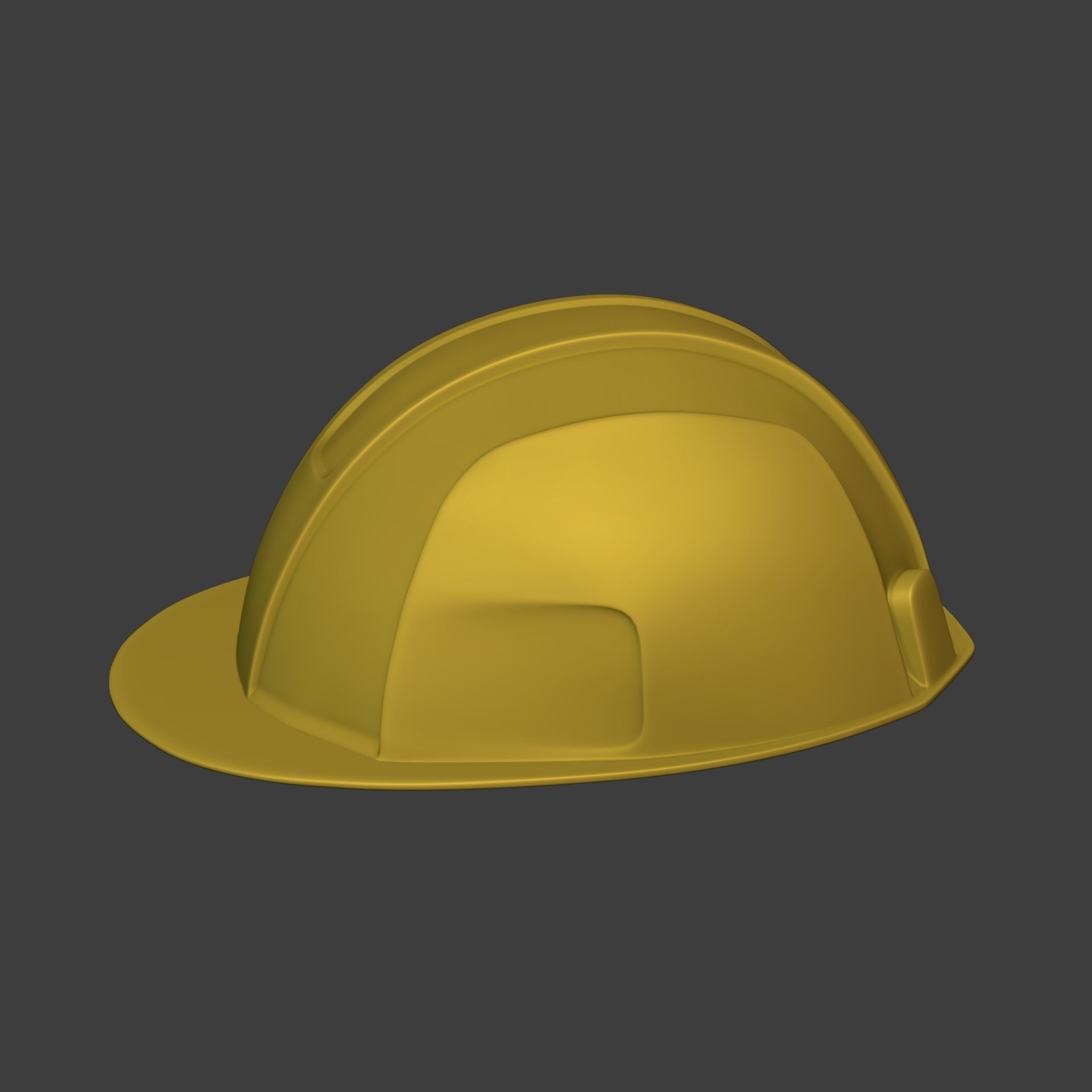Construction Working - Mining Hat - Helmet Low-poly 3D model_1