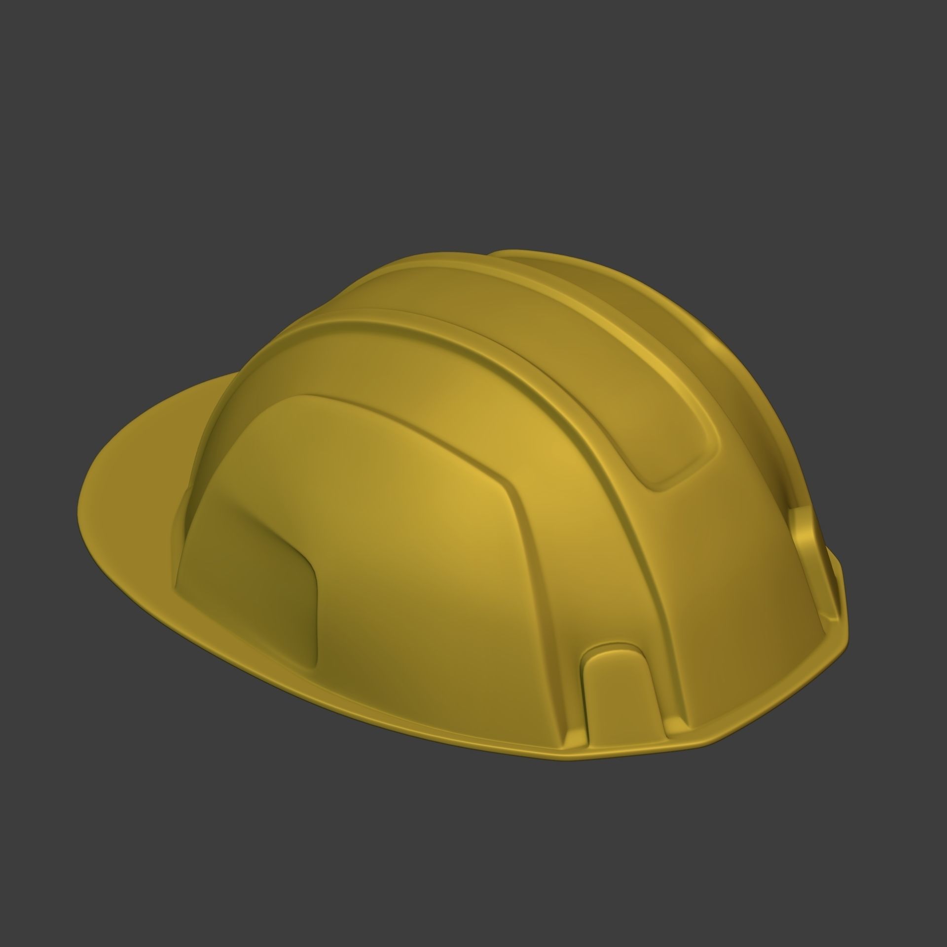 Construction Working - Mining Hat - Helmet Low-poly 3D model_6