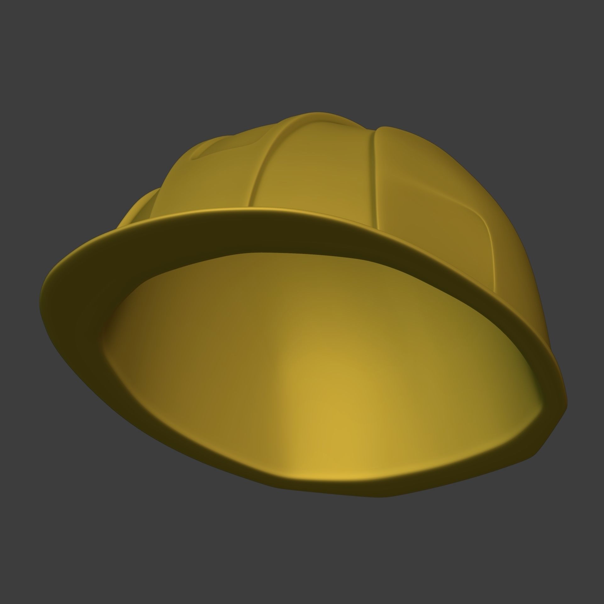 Construction Working - Mining Hat - Helmet Low-poly 3D model_10