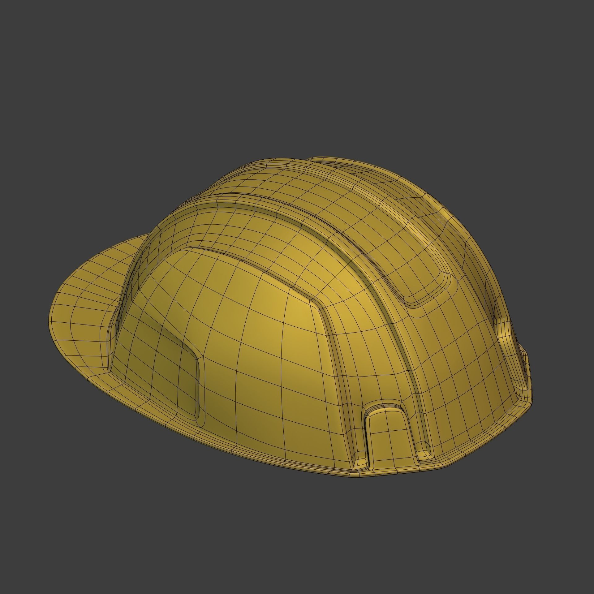 Construction Working - Mining Hat - Helmet Low-poly 3D model_7