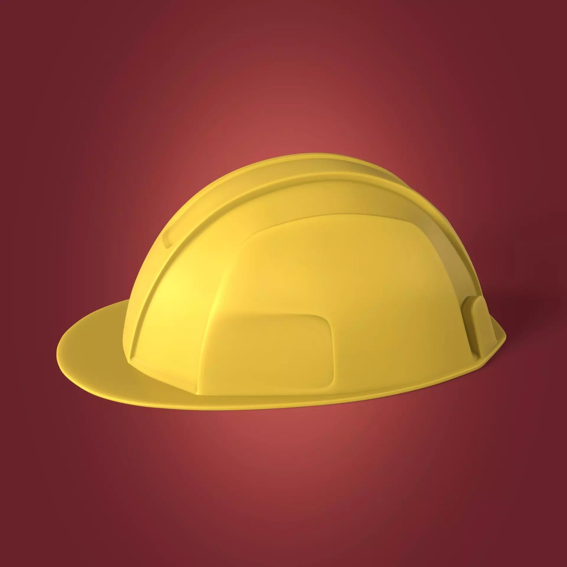 Construction Working - Mining Hat - Helmet Low-poly 3D model_0