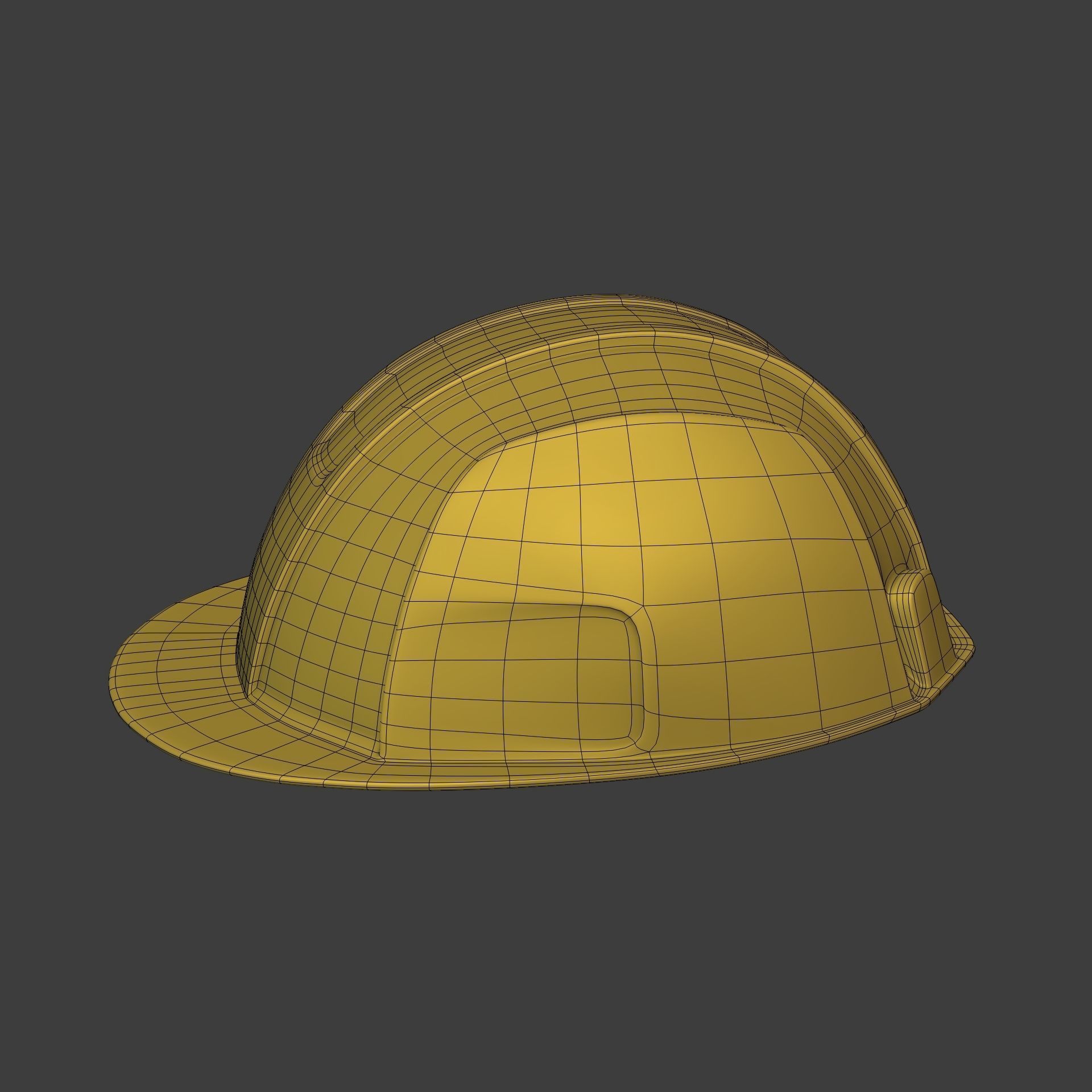 Construction Working - Mining Hat - Helmet Low-poly 3D model_2