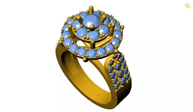 Girl Ring 3D print model