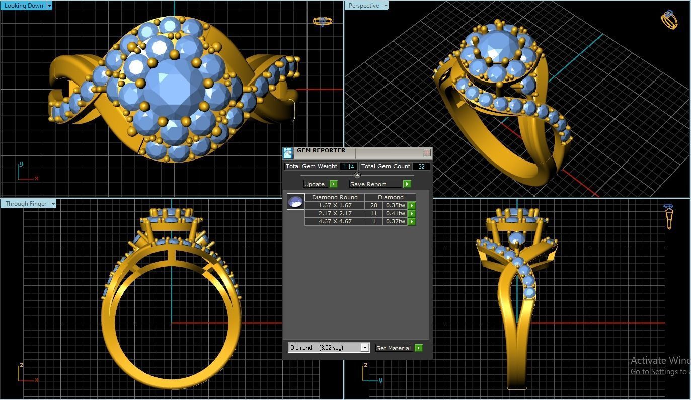 Girl Ring 3D print model_1