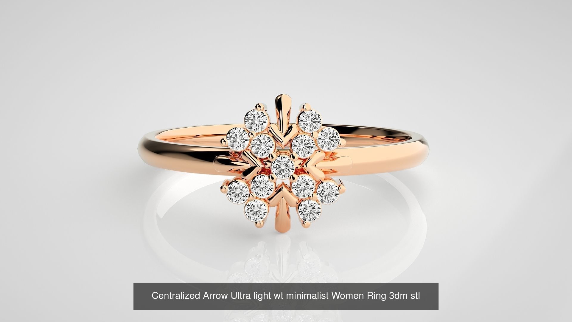 24 Arrow Ring Pendant Bracelet 3dm stl renders 3D Model Collection_12