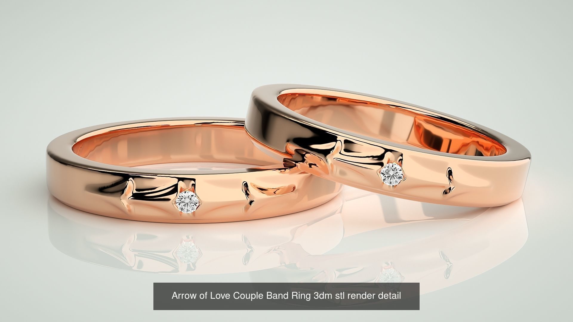 24 Arrow Ring Pendant Bracelet 3dm stl renders 3D Model Collection_6