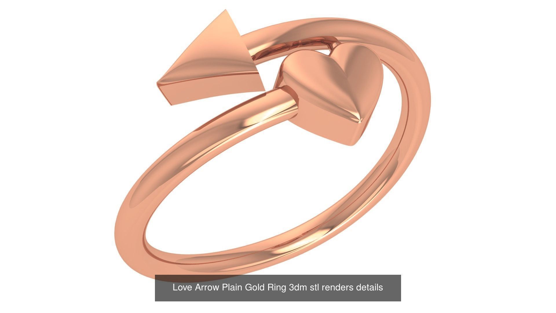 24 Arrow Ring Pendant Bracelet 3dm stl renders 3D Model Collection_23