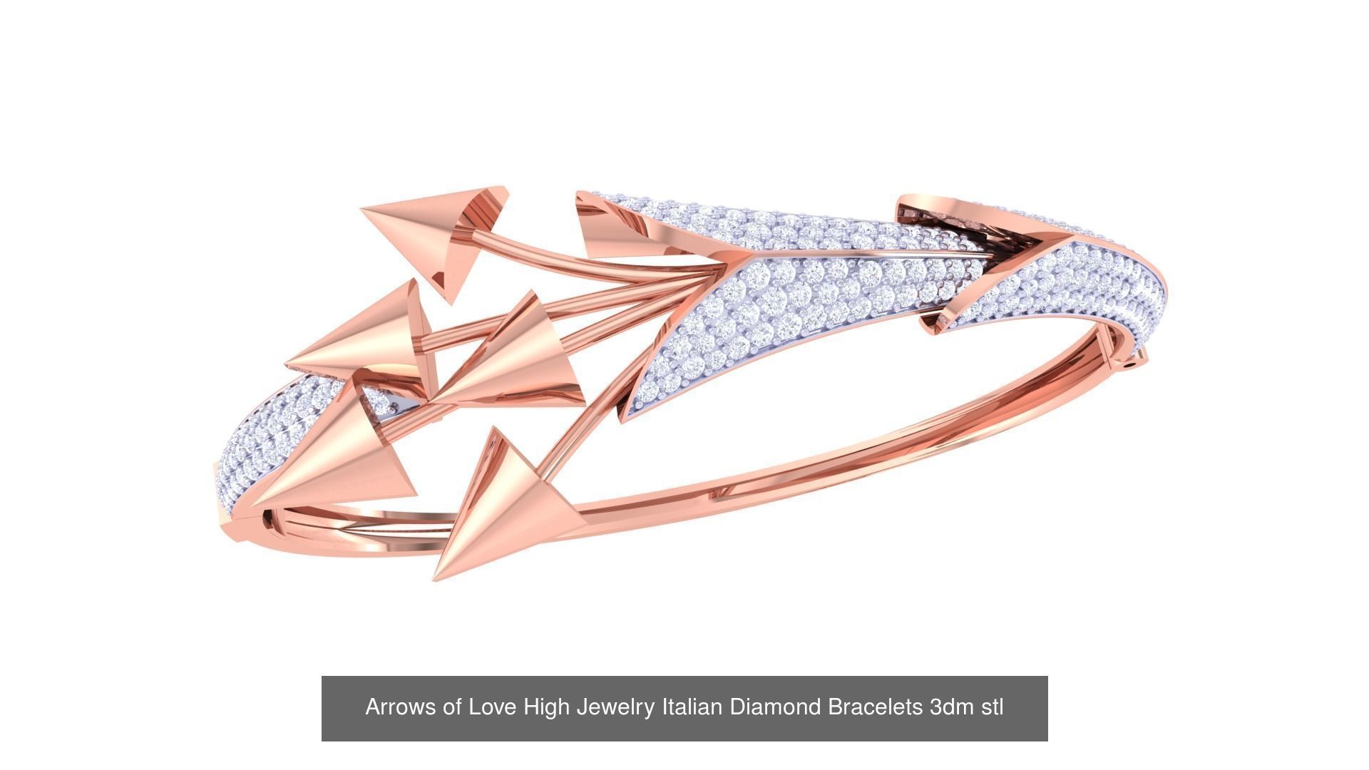 24 Arrow Ring Pendant Bracelet 3dm stl renders 3D Model Collection_5