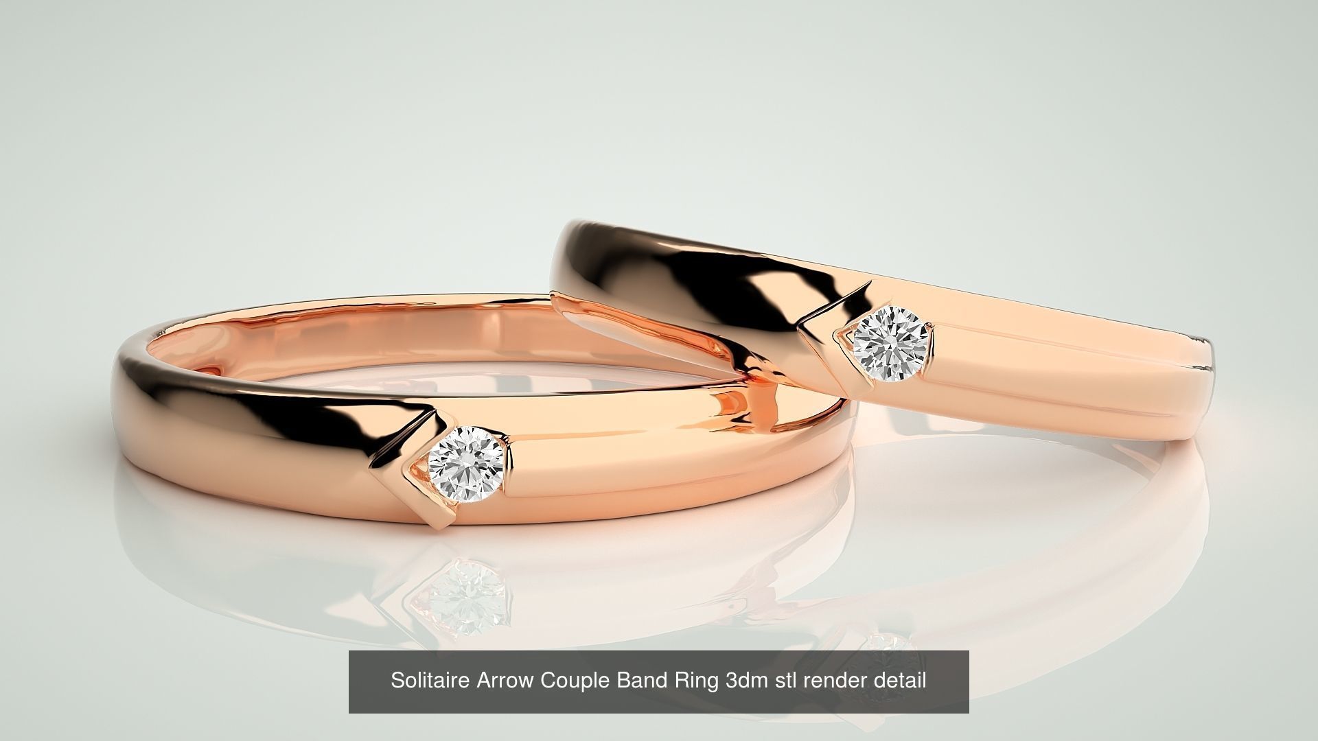 24 Arrow Ring Pendant Bracelet 3dm stl renders 3D Model Collection_8