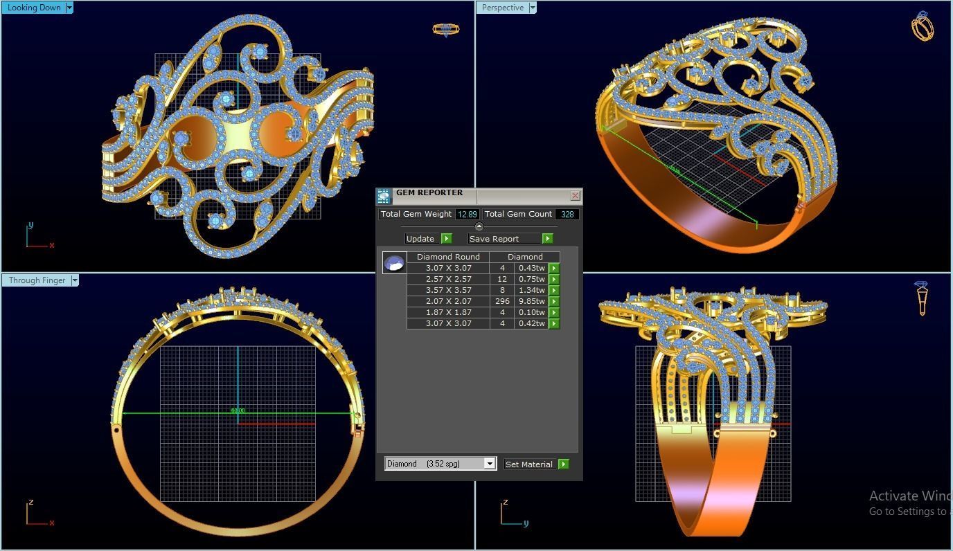 Women Bangle 3D print model_2