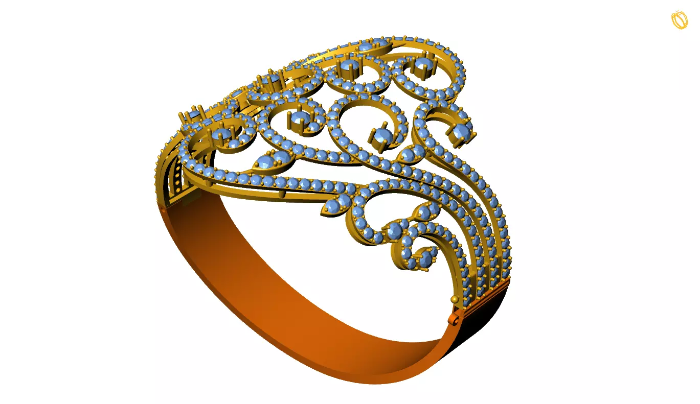 Women Bangle 3D print model_0
