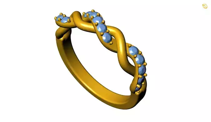 Girl Ring 3D print model
