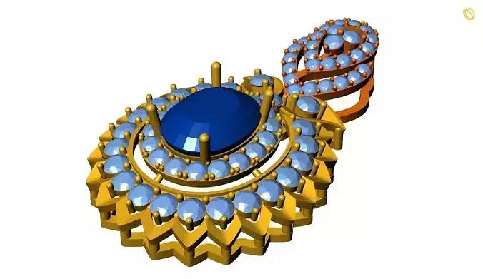 Gem Pendant 3D print model