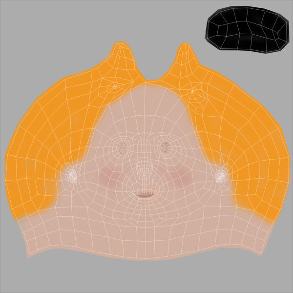 Tintin and Haddock Rig Low-poly 3D model_24