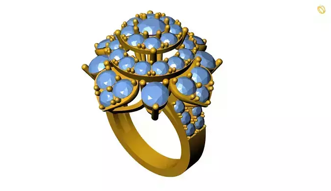 Girl Ring 3D print model