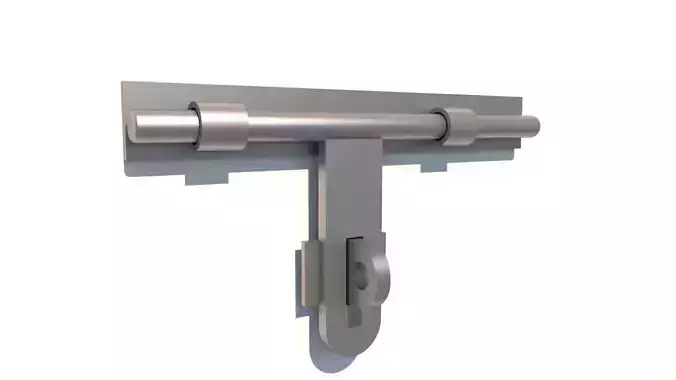 Door Latch Sliding Old Traditional Material Iron