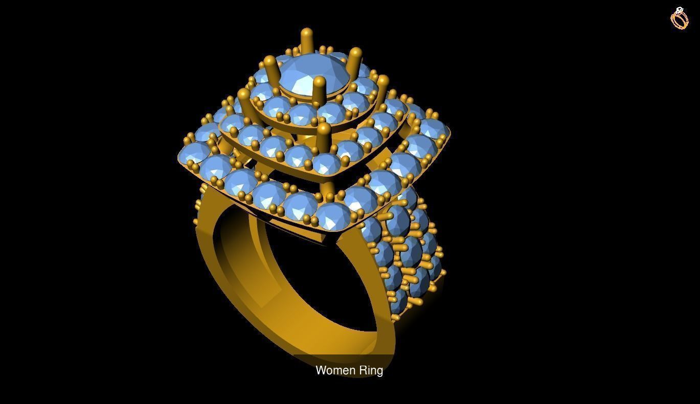 Girl Rings 3D Model Collection_120