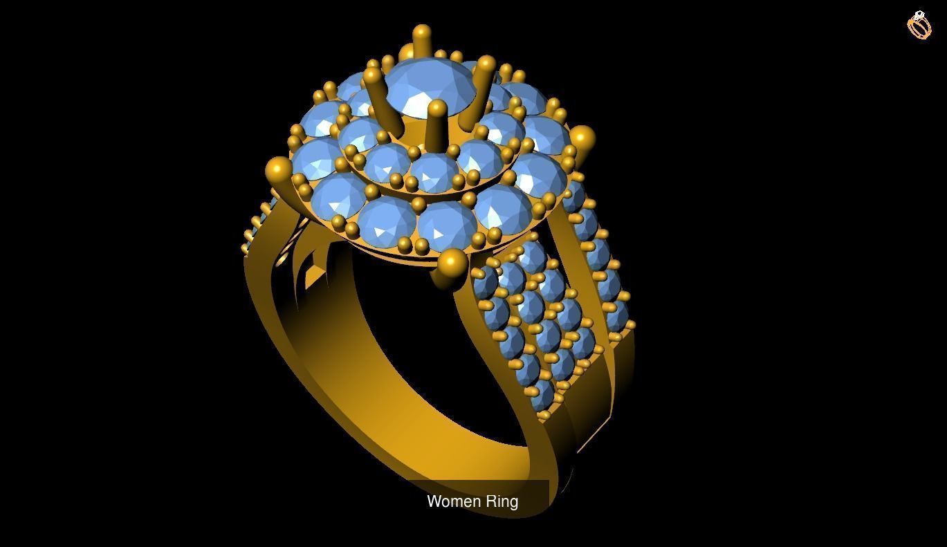 Girl Rings 3D Model Collection_63