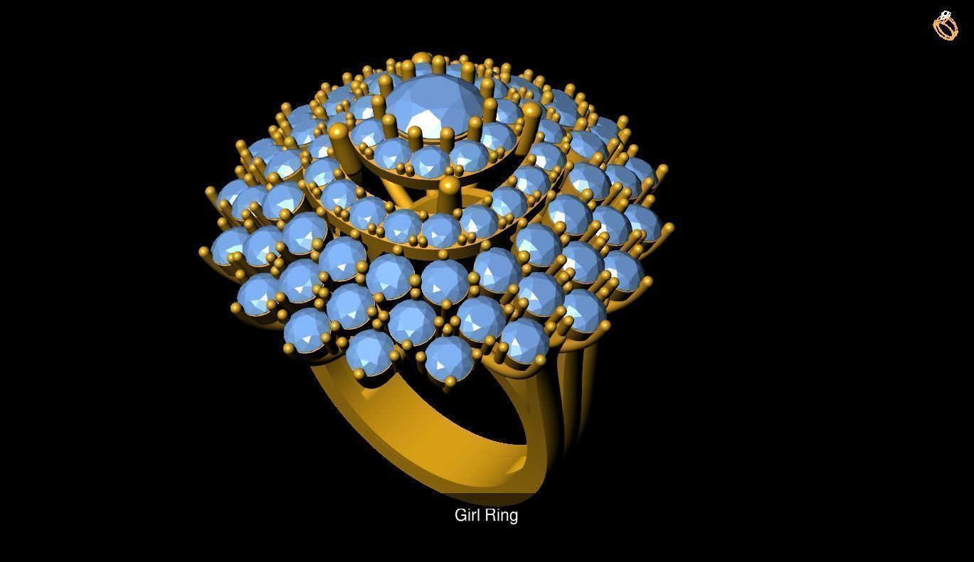 Girl Rings 3D Model Collection_86