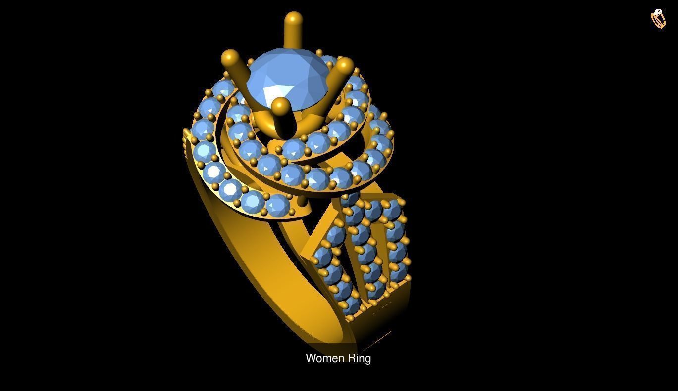 Girl Rings 3D Model Collection_65