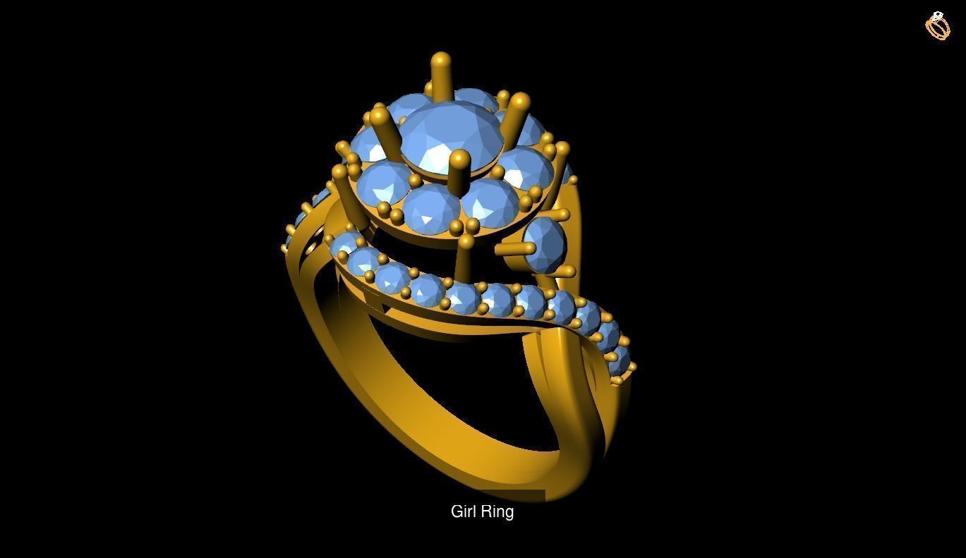 Girl Rings 3D Model Collection_135