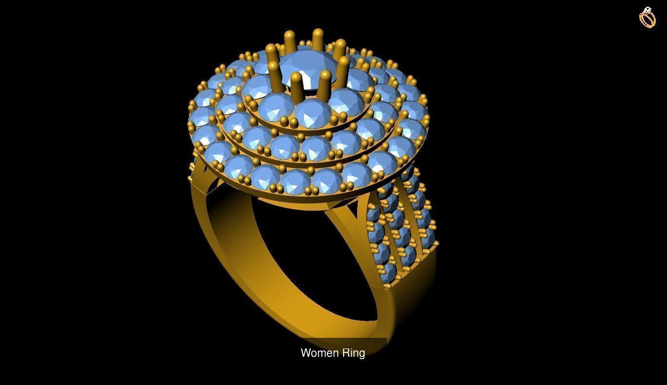 Girl Rings 3D Model Collection_90