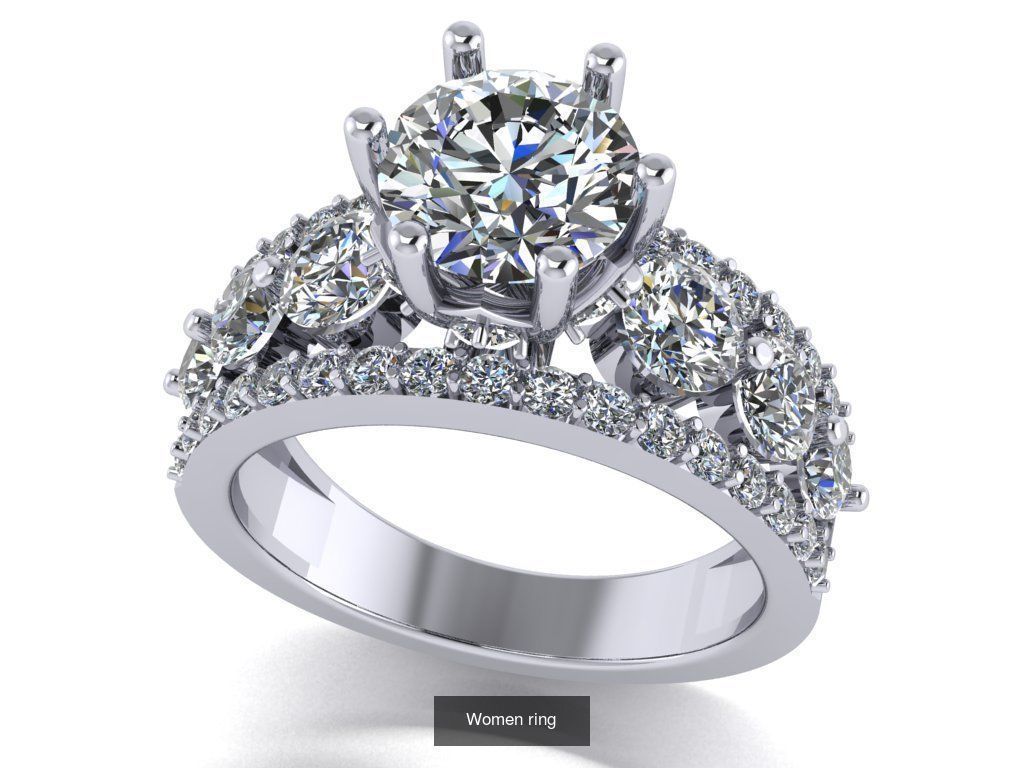 Girl Rings 3D Model Collection_38