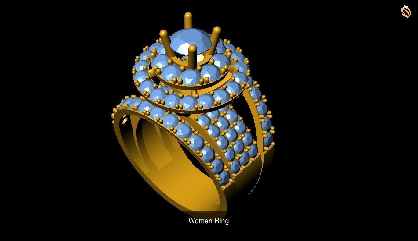 Girl Rings 3D Model Collection_122