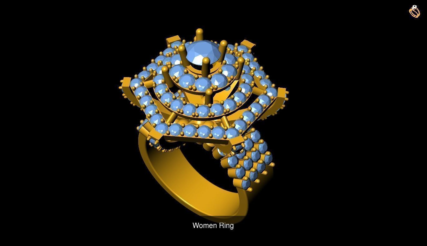 Girl Rings 3D Model Collection_80