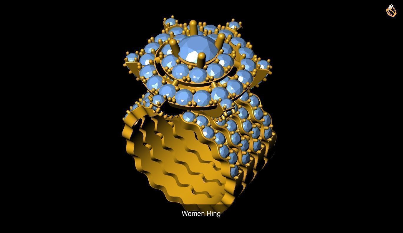 Girl Rings 3D Model Collection_74