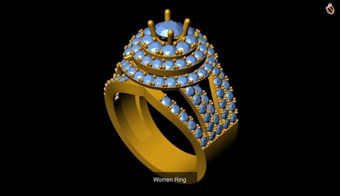 Girl Rings 3D Model Collection_101