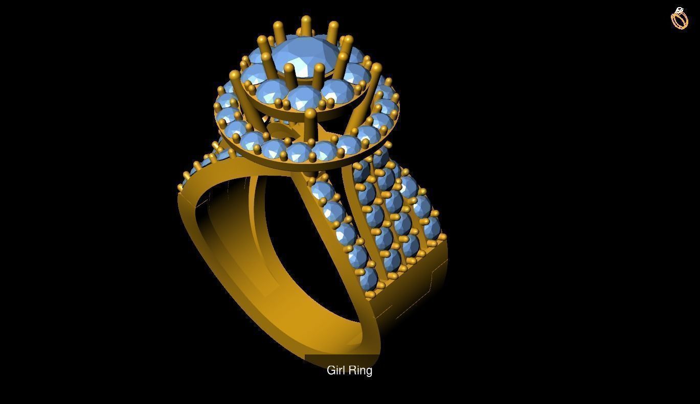 Girl Rings 3D Model Collection_119