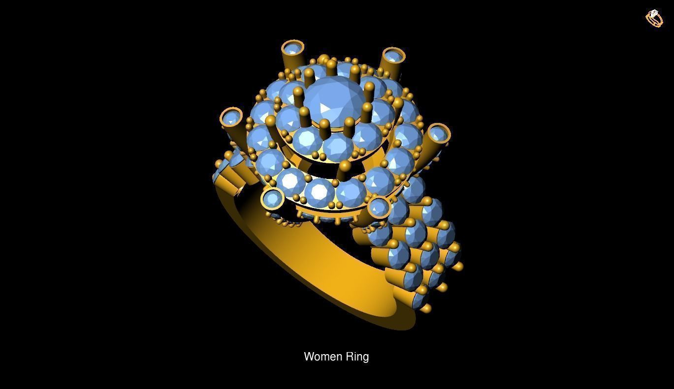 Girl Rings 3D Model Collection_96