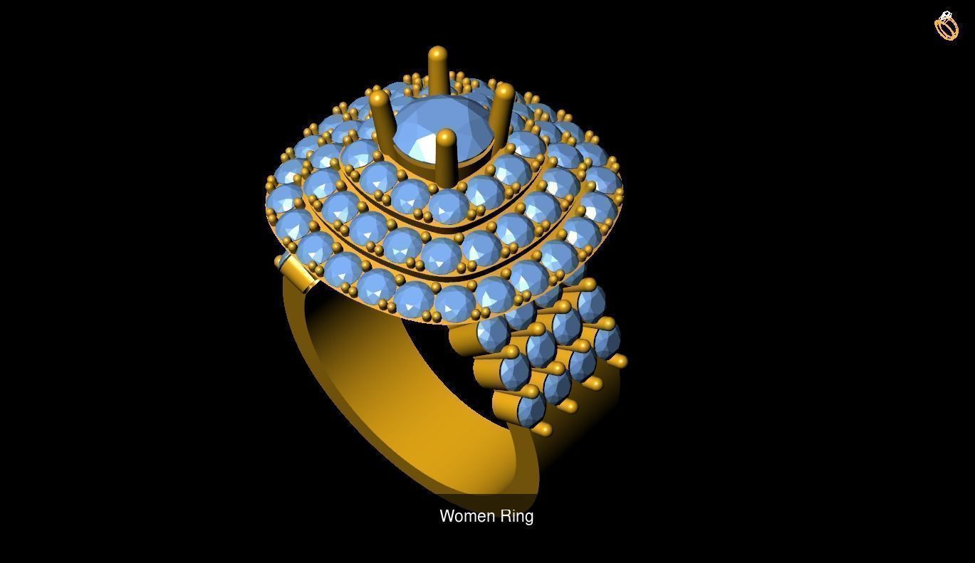 Girl Rings 3D Model Collection_134