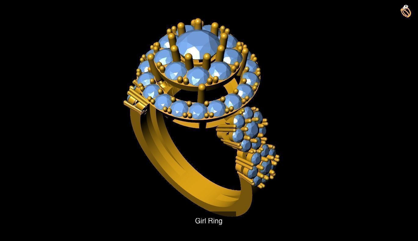 Girl Rings 3D Model Collection_127